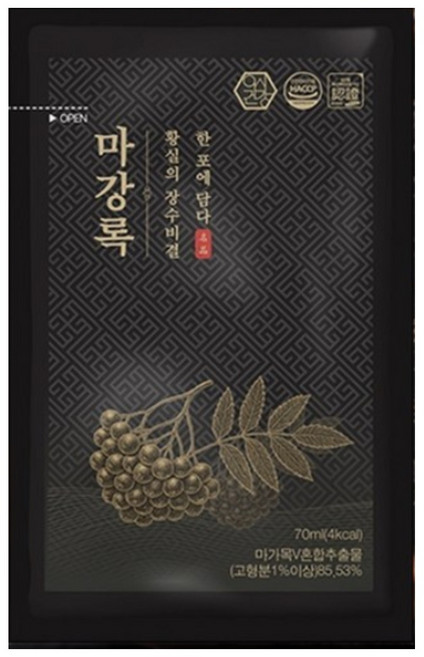 [흡수율 높은] 마강록 마가목 진액 즙 액기스 엑기스, 30개, 70ml