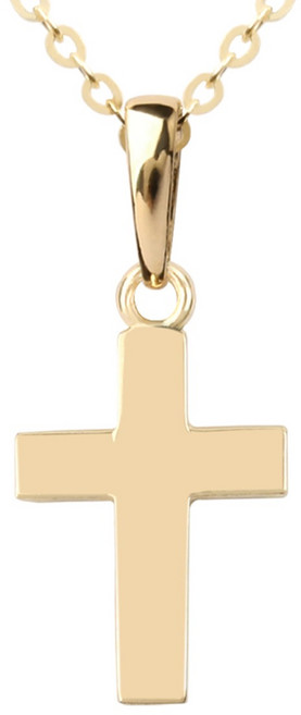 코알라주얼리 14K 심플 십자가 펜던트