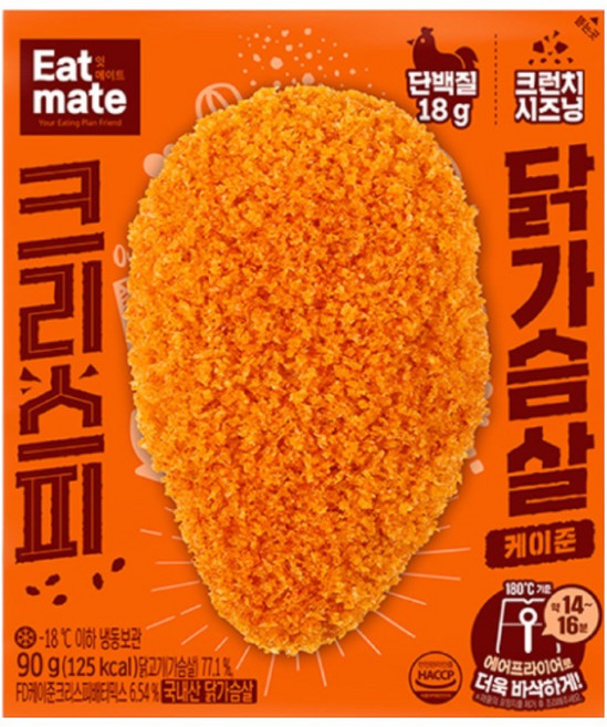 [랭킹닭컴] 잇메이트 크리스피 닭가슴살 케이준, 20개, 90g