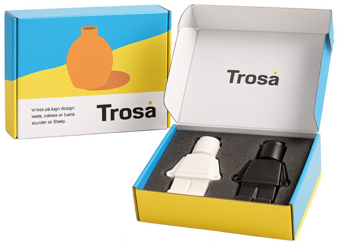 한정판마그넷증정 북유럽 인테리어 소품 세라믹 화병 집들이 선물, 트로사 패키지 Set