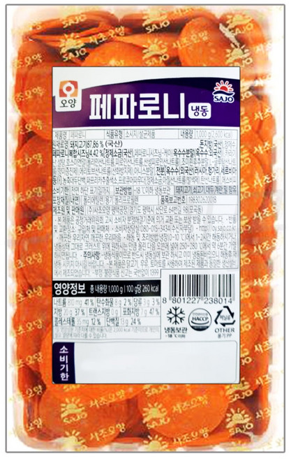 신일푸드(사조)페파로니 1kg(1개), 없음, 1개, 1kg