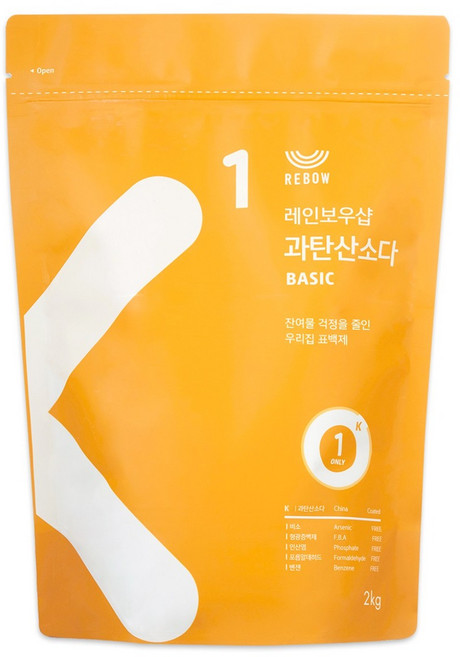 레인보우샵 과탄산소다 베이직, 2kg, 4개