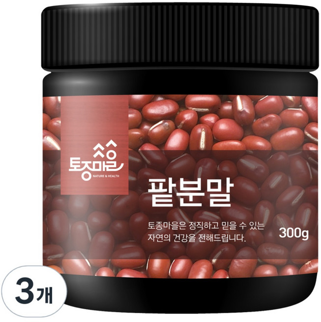 토종마을 팥분말, 3개, 300g