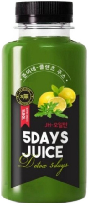 555주스 오일만주스 파슬리주스 5일주스 클렌즈주스 다이어트주스 건강주스, 5개