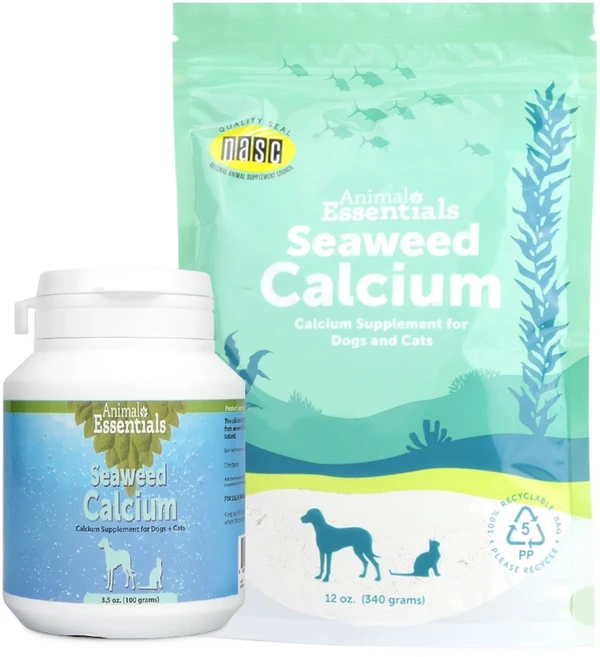 애니멀에센셜 해조칼슘 100g 강아지 고양이 식물성 칼슘 관절 연골 영양제 보충재 분말 NASC 인증, 1개, 뼈/관절강화 - 쿠팡