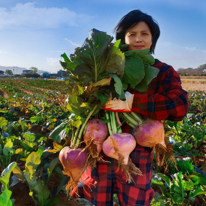 강화도 연미농장 꿀순무, 5kg(9개내외), 1박스