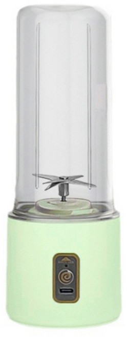 무선 휴대용 주스컵 1인용 미니 블렌더 캠핑 여행 손쉬운 사용 40초 고속생과일 주스, 민트그린