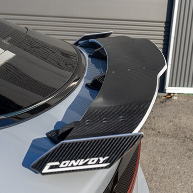 콘보이 더뉴K5 3세대 GT윙 스포일러 버전3, 6D카본(화이트엣지추가)