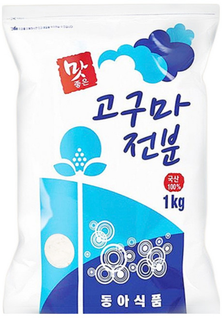 동아식품 국내산 고구마전분 - 칼국수 빵 떡 옹심이 수제비, 1kg, 5개