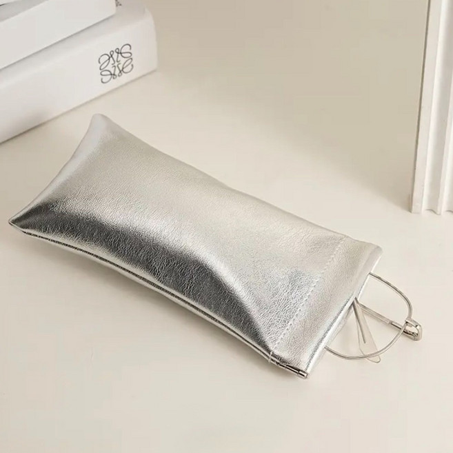 르류 실버 안경 파우치 슬림 안경케이스