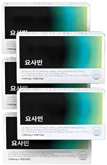 요사민 알칼리 복합 식품 대나무 배출 솔루션 셀로비스, 5박스, 30정 - 쿠팡