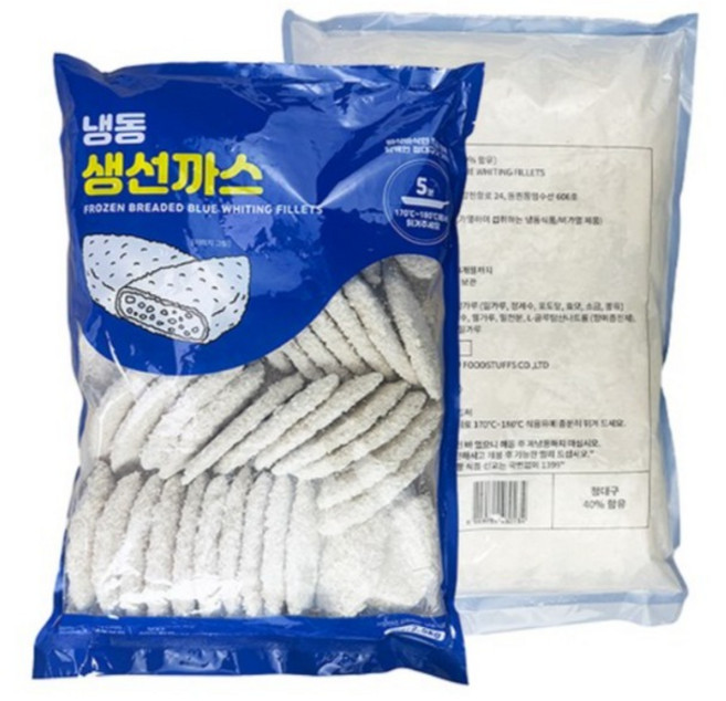 해물총각 생선까스 50개, 2.5kg, 2개