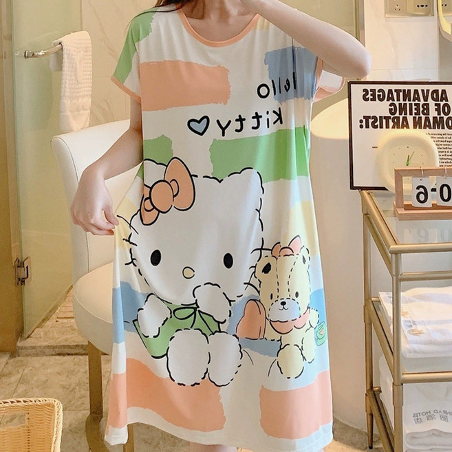 스타존 여성용 잠옷 홈웨어세트 파자마세트 실크 잠옷 세트 원피스잠옷