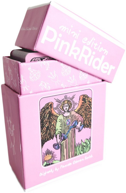 핑크 라이더 웨이트 타로카드 유니버셜 타로카드세트 정품 한글설명서 책 리딩북 포함, 핑크라이더 미니 특별판, 1개