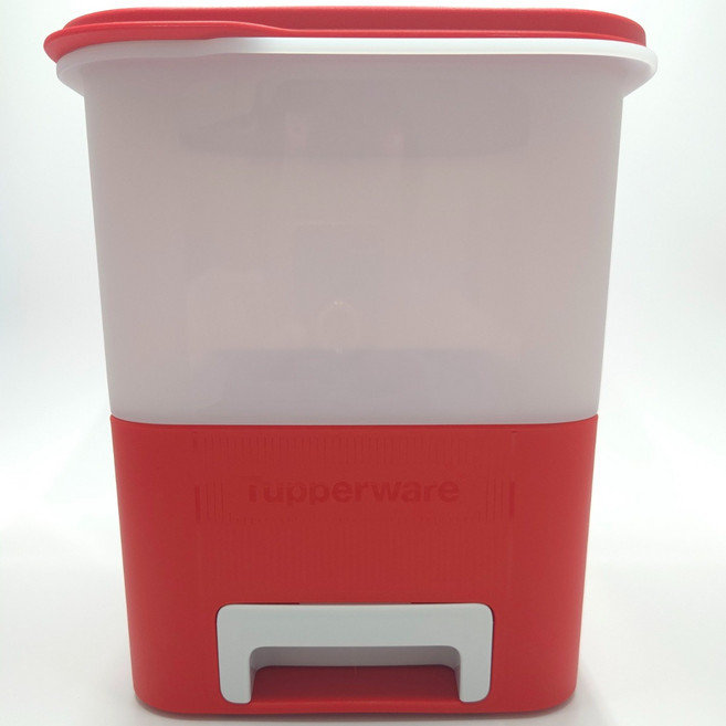 타파웨어 스마트주니어키퍼5KG 레드 쌀통 잡곡통, 화이트+레드(혼합)