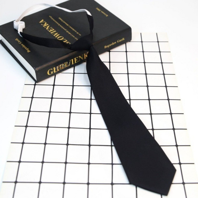 여성용 스쿨 패션 자동끈 넥타이 1개