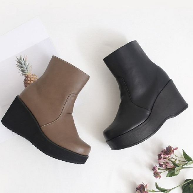 여성부츠 앵클부츠 통굽 키높이 9cm 국내생산 117