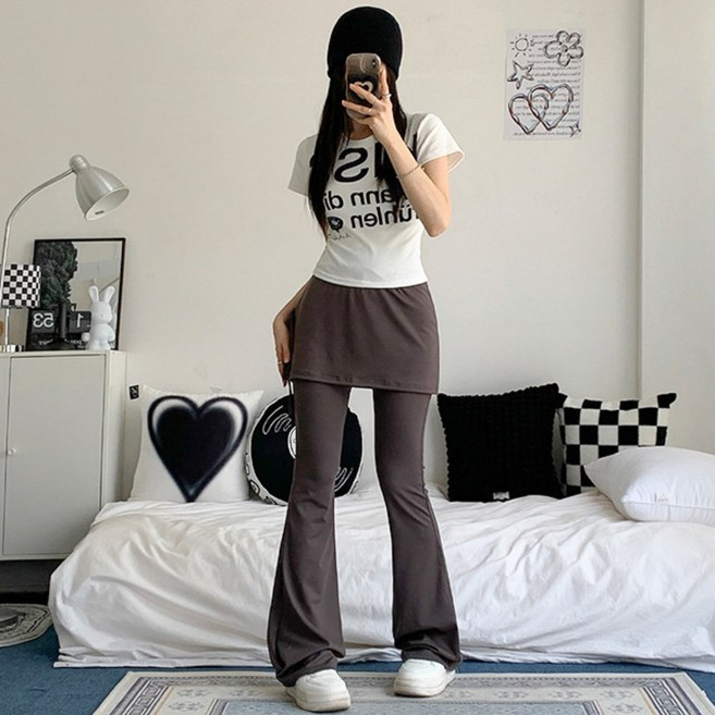 [y2k/힙/2col] 하이브 리본 밴딩 치마 바지 부츠컷 레깅스 팬츠