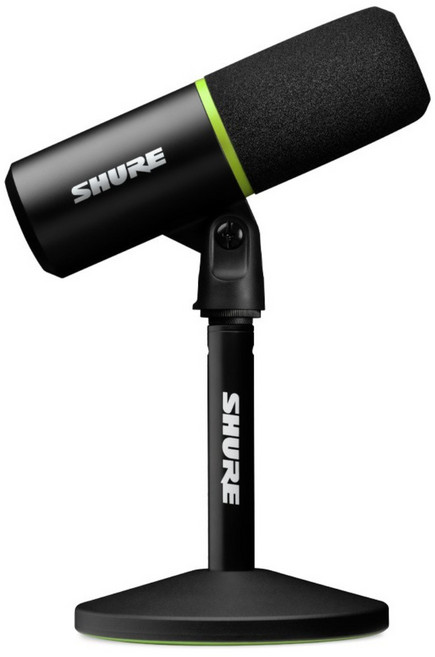 슈어 MV6 게이밍 USB-C 스피치 마이크, SH-MI-7579, 블랙