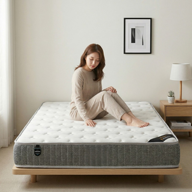 Bellable 1인/커플용 매트리스 110~150cm 원룸/침실용 고밀도 메모리폼 통기성 쿠션 침대, 단단한, 20cm