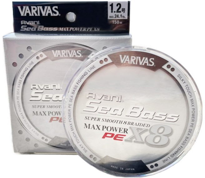 바리바스 아바니 씨배스 맥스파워 X8 골드 실버, 그레이, 1.2호, 1개