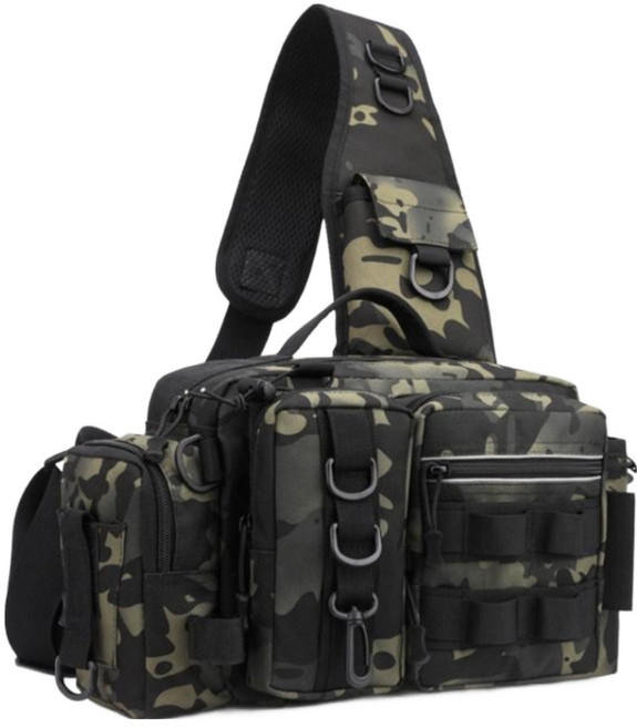 키넬 낚시가방 전술 대용량 방수 다용도 수납 캠핑 아웃도어 백팩, 밀리터리