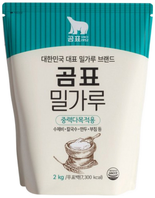 곰표 밀가루 중력다목적용, 2kg, 1개