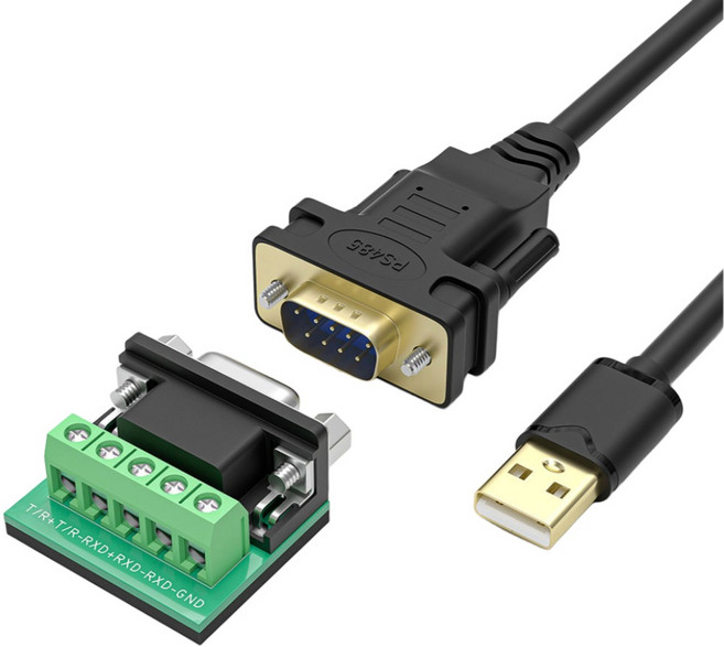 USB/DB9F TO RS485/RS422 시리얼 케이블1.8M 컨버터(정품 FTDI FT232+MX485 칩사용)(대량 주문제작 가능), 1개, DB9F - RS485/RS422(USB 블랙1.8M)