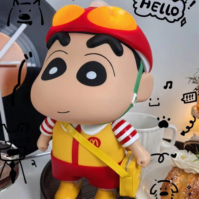 FATTYS 교복/맥도날드 짱구 대형피규어 대형 무드등 탁상 장식품 선물, 맥도날드 짱구 무드등
