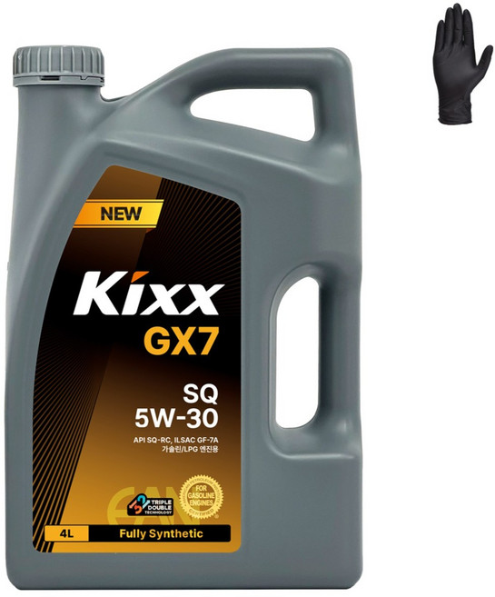 킥스 Kixx GX7 SQ 5W30 (구 G1 SP 5W30) [장갑증정], 4L, 1개