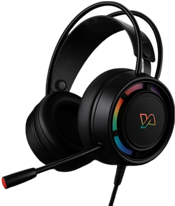 [야인컴퓨터] YAIN M150 가상 7.1채널 RGB 게이밍 헤드셋, 블랙, M150 RGB