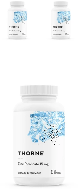 쏜리서치 아연 피콜리네이트 15mg 캡슐, 60정, 3개 - 쿠팡