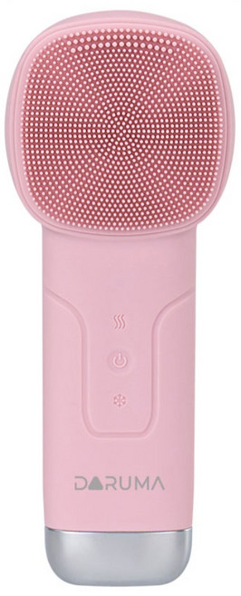 진동 클렌저 세안 브러쉬 실리콘 진동 냉온열 전동세안기, 핑크