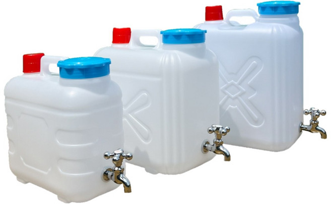 수도꼭지물통 12리터 20리터 핸들형 캠핑 농업 휴대용 생수통 대용량 대형 자바라 정수기 밸브형, 1개, 20L