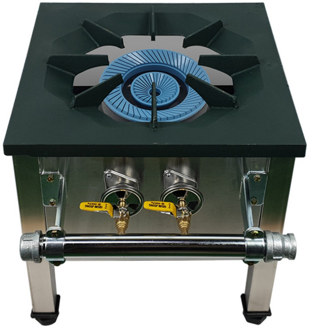 오즈테크 업소용 가스렌지 일반상판 450 낮은렌지 21화구 2.5세대 세라믹 간택기 간데기, LPG, 낮은/0.8t