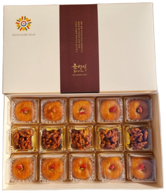 [윤영실레시피]개성주악 호두강정 선물세트 한과 택배