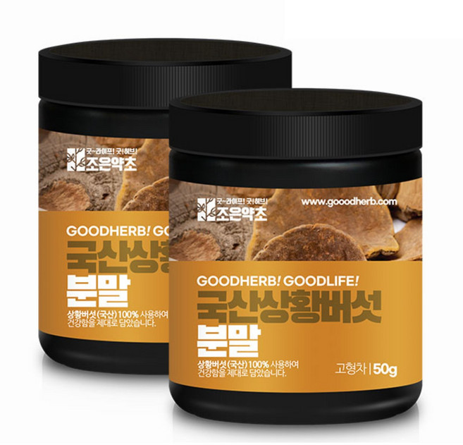 조은약초 국산 상황버섯 분말, 50g, 2개