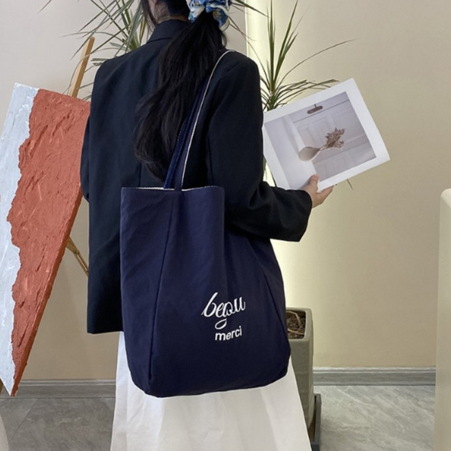 메이킹유 리버서블 숄더백 에코백 JY161601양면캔버스백