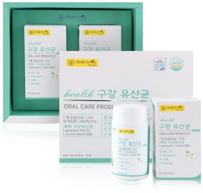 [소비기한 260529]헬스포유 구강유산균츄어블정 60정, 1개 - 쿠팡