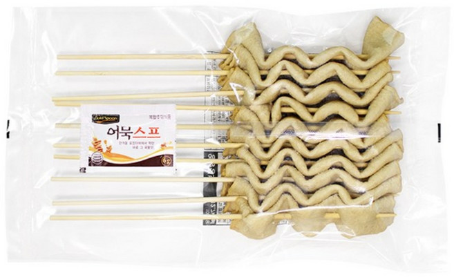 [엄지척농산물] 부산어묵 꼬치어묵 10개입 x4봉(총 40개입) +소스4개, 1박스, 1.28kg