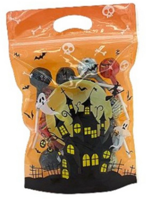 트루소피아 할로윈구디백+할로윈사탕 몬스터 캔디 롤리팝 소분포장, 20개, 10g