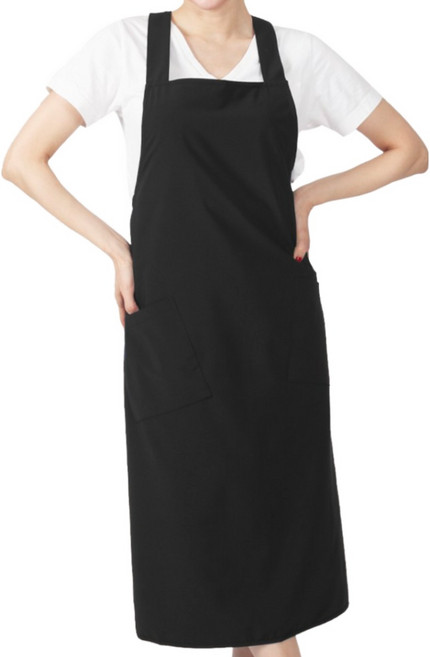 DAE26LL 네일샵 미용실 카페 주방 공방 롱 X형 앞치마, DAE26LL 브라운, 1개