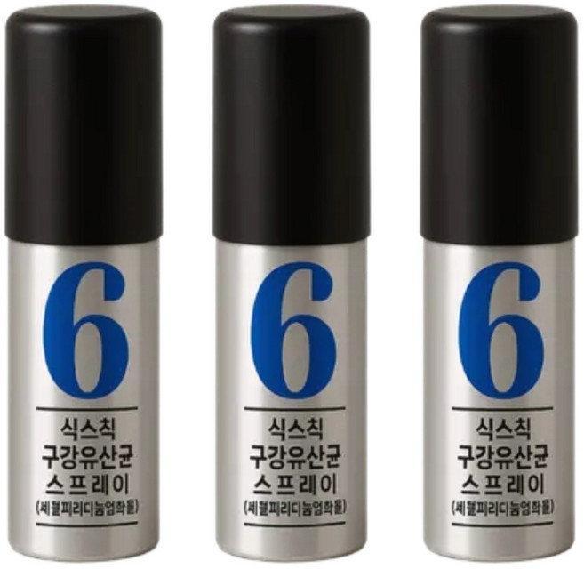 식스칙 구균제 유산균 구강스프레이 구취제거 의약외품, 3개, 15ml