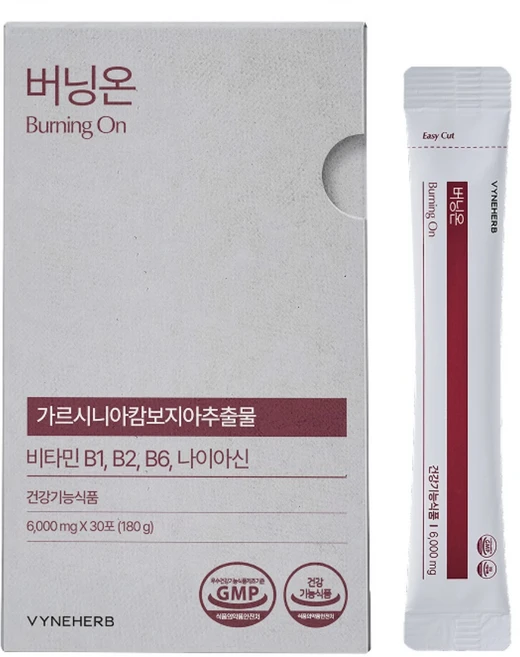 바인허브 버닝온 체지방 감소 멀티 이펙트 다이어트 보조제, 1박스, 180g - 쿠팡