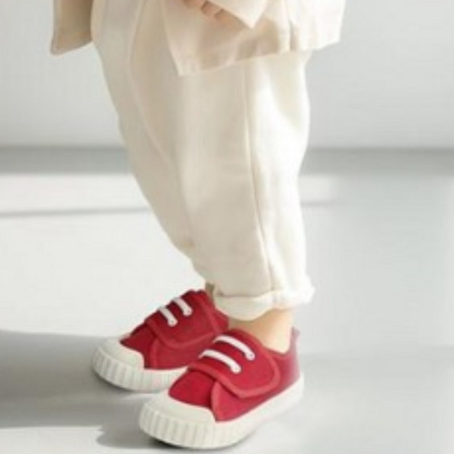 스토리원 U-KIDSH013 키즈 찍찍이 캔버스 스니커즈 운동화