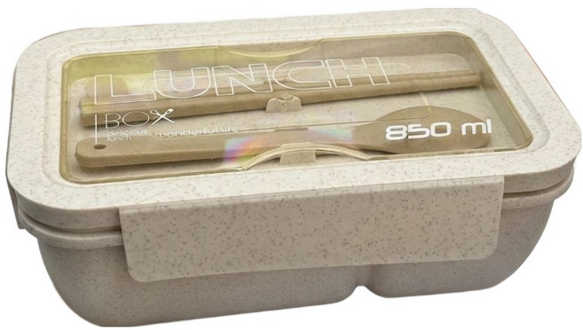 유또 올인원 1단 전자레인지 직장인 도시락통, 1개, 아이보리