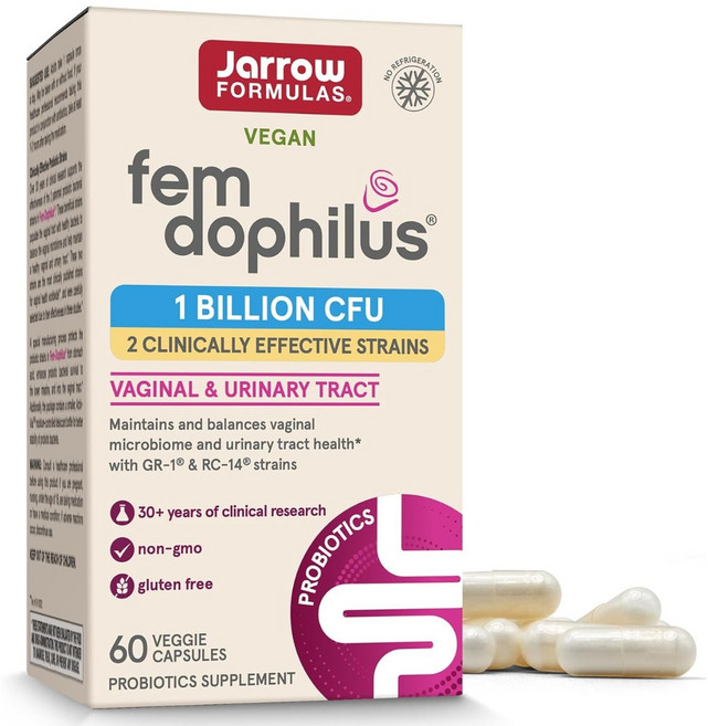 재로우 우먼 펨-도필러스 유산균 10억 베지테리안 캡슐, 60정, 1개