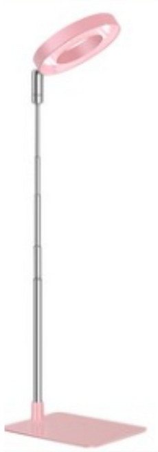 Raygrov 핑크색 식물 재배등 핑크색 광환 식물등 LED 실내 재배등 4단계 조광 타이머 기능(4H / 8H / 12H) 높이 조절 가능 에너지 절약 태양광 모의 실내 재배, 1개