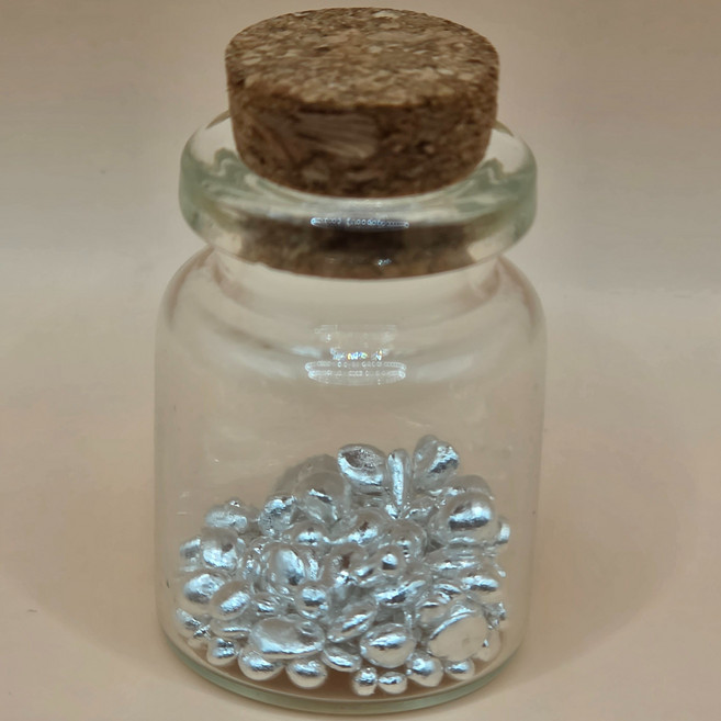 실버 그래뉼99.9% 은선물용 감사표시 투자용 은테크 유리병 은알갱이형태