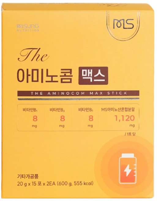 The 아미노콤 맥스(30포 1개월)/아르기닌 수험생 청소년 마시는 고함량 비타민 활력 액상, 1박스, 30회분
